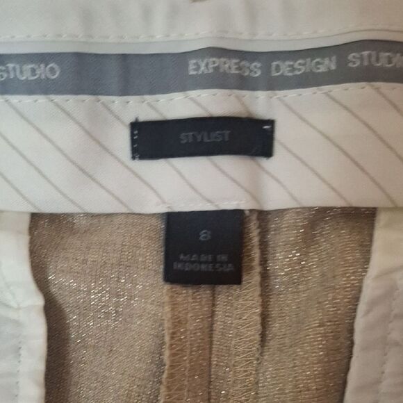 Express Stylist Gold Dress Pants size 8 - Picture 3 of 6